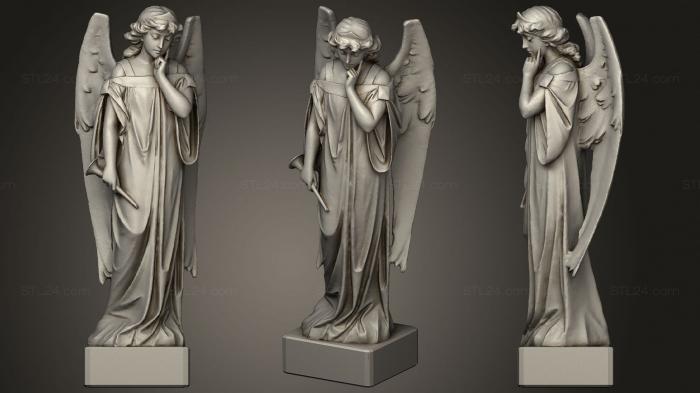 3d модели ангелы (Ангел 05, AN_0211) 3D модель для ЧПУ станка